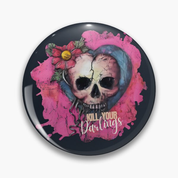 Item preview, Kill Your Darlings – Skull & Floral Design for Writers, Editors & Creatives designed and sold by jkleditor.