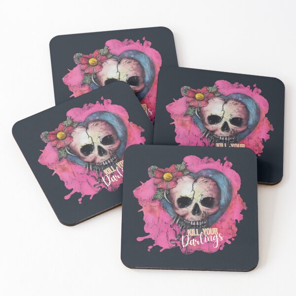 Item preview, Kill Your Darlings – Skull & Floral Design for Writers, Editors & Creatives designed and sold by jkleditor.