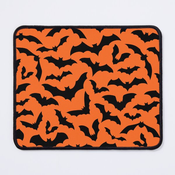 Item preview, Vampire Flight at Dusk – Bold Spooky Bats Pattern | Orange designed and sold by Frohyou.