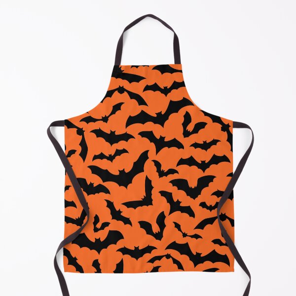 Item preview, Vampire Flight at Dusk – Bold Spooky Bats Pattern | Orange designed and sold by Frohyou.