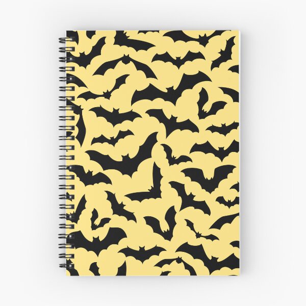 Item preview, Vampire Flight at Dusk – Bold Spooky Bats Pattern | Yellow designed and sold by Frohyou.
