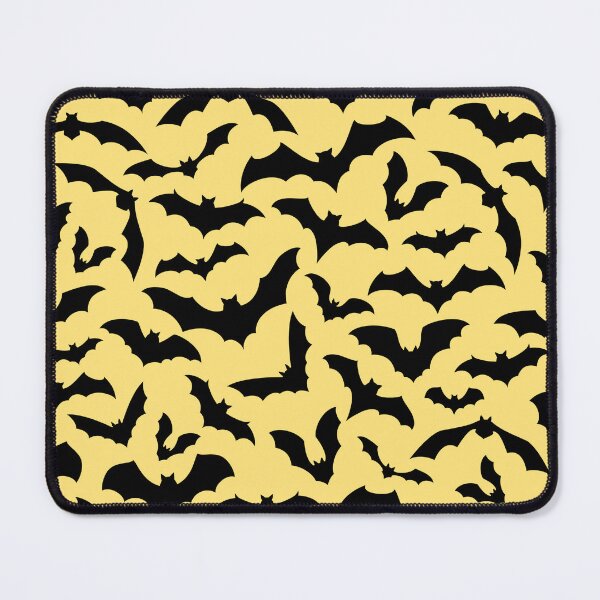 Item preview, Vampire Flight at Dusk – Bold Spooky Bats Pattern | Yellow designed and sold by Frohyou.