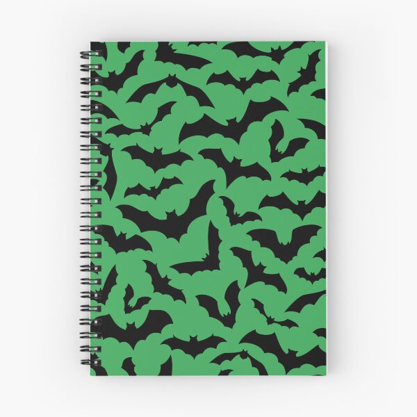 Item preview, Vampire Flight at Dusk – Bold Spooky Bats Pattern | Green designed and sold by Frohyou.