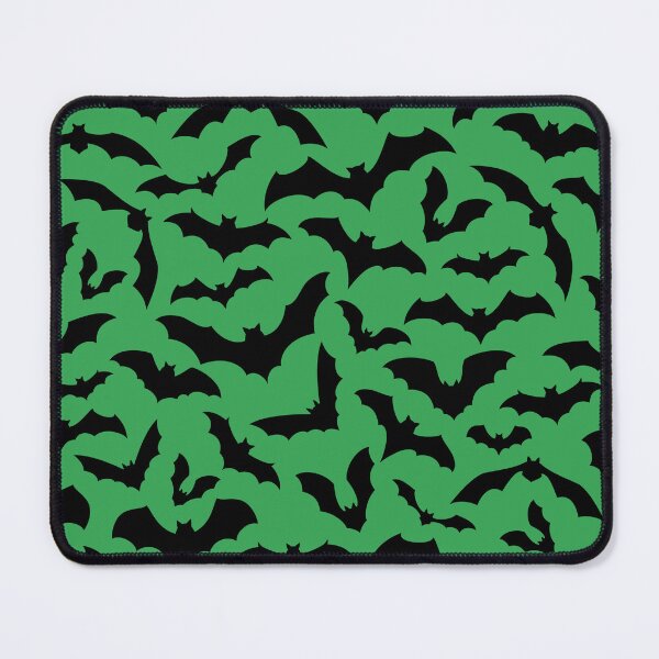 Item preview, Vampire Flight at Dusk – Bold Spooky Bats Pattern | Green designed and sold by Frohyou.