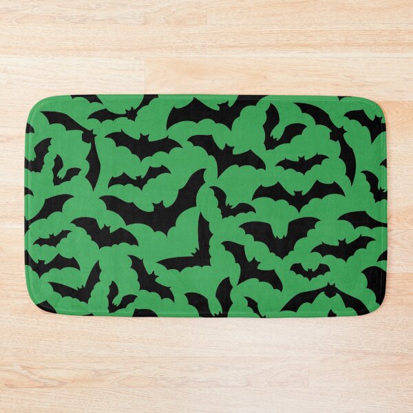 Item preview, Vampire Flight at Dusk – Bold Spooky Bats Pattern | Green designed and sold by Frohyou.
