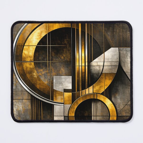 Item preview, Black Gold Geometric Art Deco – Luxury Abstract Modern Wall Art Print designed and sold by Kaleidoscope Print.