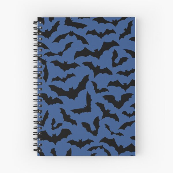 Item preview, Vampire Flight at Dusk – Bold Spooky Bats Pattern | Blue designed and sold by Frohyou.