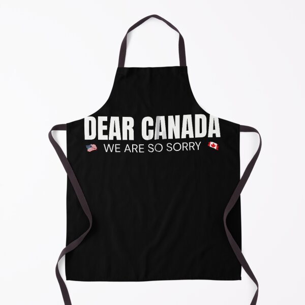 Item preview, Dear Canada We Are So Sorry American Canadian Flag Simple Text Fan Apparel designed and sold by slmfams.