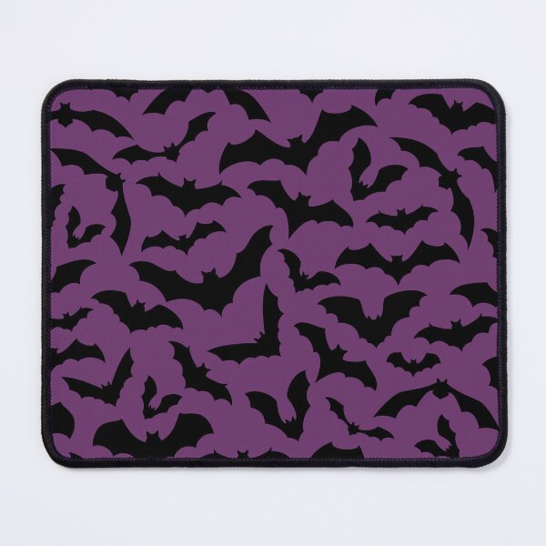 Item preview, Vampire Flight at Dusk – Bold Spooky Bats Pattern | Purple designed and sold by Frohyou.