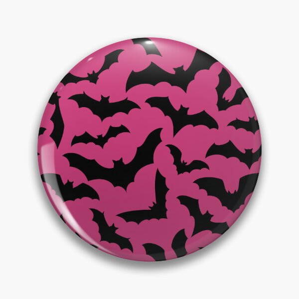 Item preview, Vampire Flight at Dusk – Bold Spooky Bats Pattern | Pink designed and sold by Frohyou.
