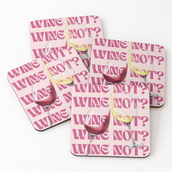 Item preview, Wine Not Funny Retro Groovy Pink Bar Cart Poster designed and sold by cezzarie.