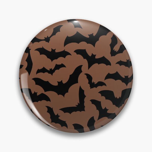 Item preview, Vampire Flight at Dusk – Bold Spooky Bats Pattern | Brown designed and sold by Frohyou.