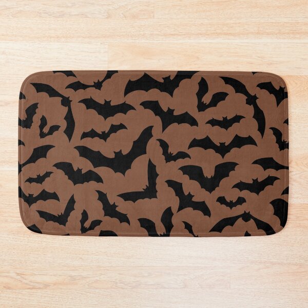 Item preview, Vampire Flight at Dusk – Bold Spooky Bats Pattern | Brown designed and sold by Frohyou.