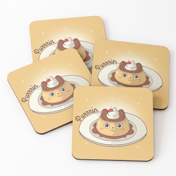 Item preview, Purrrin – Cute Japanese Pudding Cat designed and sold by Freecheese.