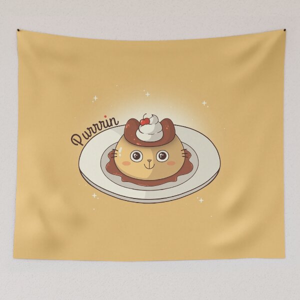 Item preview, Purrrin – Cute Japanese Pudding Cat designed and sold by Freecheese.
