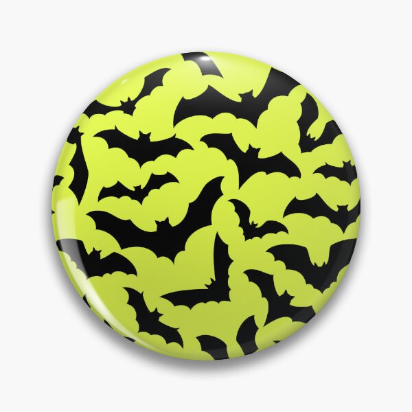 Item preview, Vampire Flight at Dusk – Bold Spooky Bats Pattern | Chartreuse designed and sold by Frohyou.