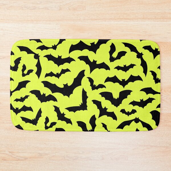 Item preview, Vampire Flight at Dusk – Bold Spooky Bats Pattern | Chartreuse designed and sold by Frohyou.