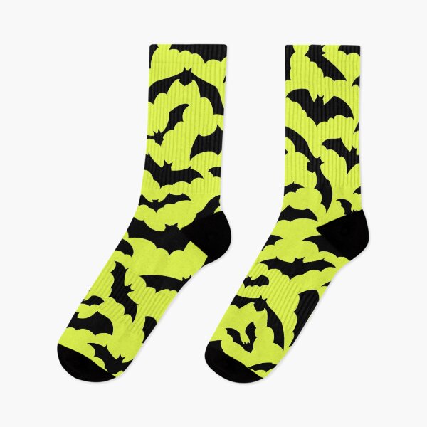 Item preview, Vampire Flight at Dusk – Bold Spooky Bats Pattern | Chartreuse designed and sold by Frohyou.