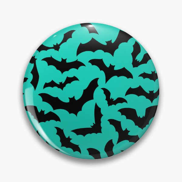 Item preview, Vampire Flight at Dusk – Bold Spooky Bats Pattern | Teal designed and sold by Frohyou.