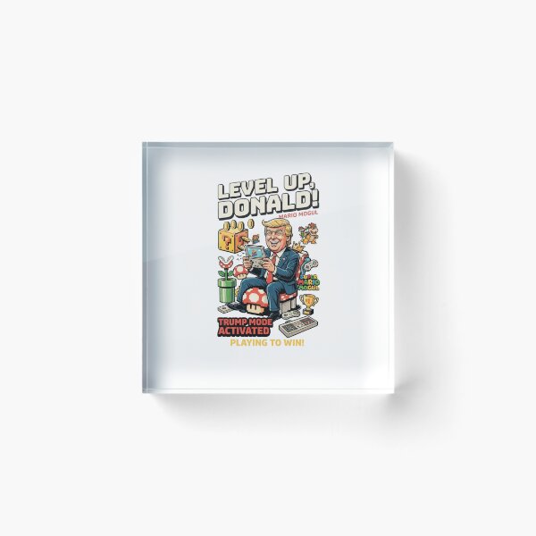 Item preview, Level Up Donald Trump Gaming Parody Art designed and sold by Alaric4you.
