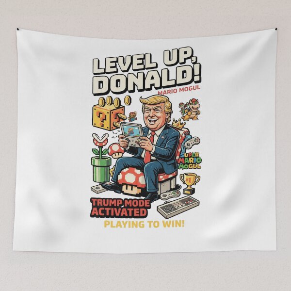 Item preview, Level Up Donald Trump Gaming Parody Art designed and sold by Alaric4you.
