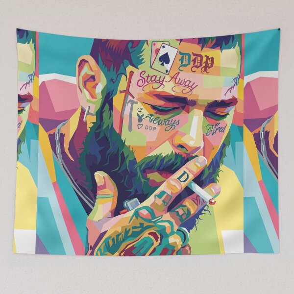 Item preview, Post Malone Pop Art designed and sold by SiksisArt.