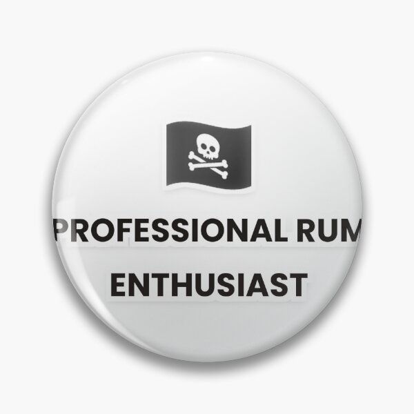 Item preview, Professional Rum Enthusiast Pirate Sticker designed and sold by Off Beat Tee Hut.