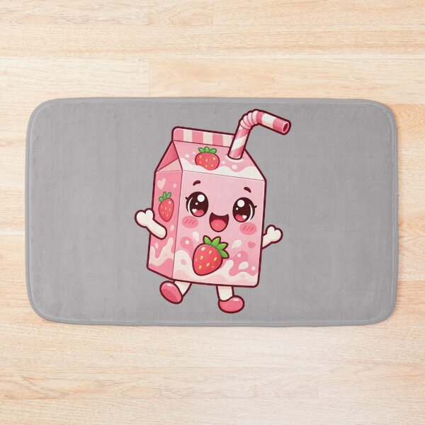 Artikelvorschau, Kawaii Erdbeermilchkarton entworfen und verkauft von Krys-Designs.