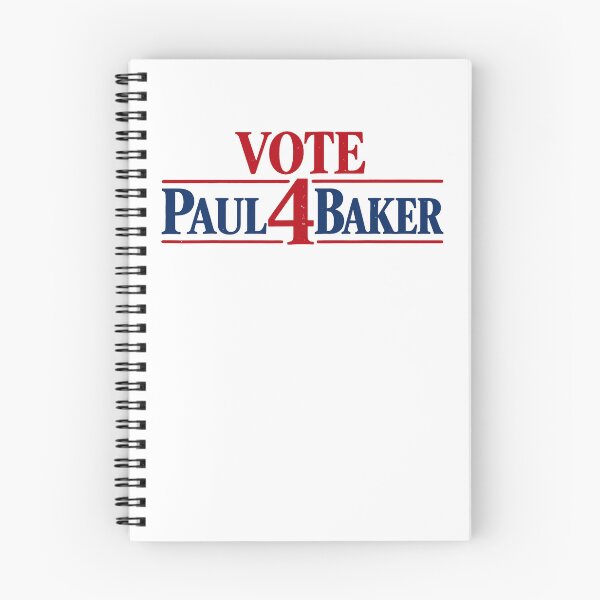Item preview, Vote Paul 4 Baker Red Blue Campaign Text Political Fan Apparel designed and sold by slmfams.