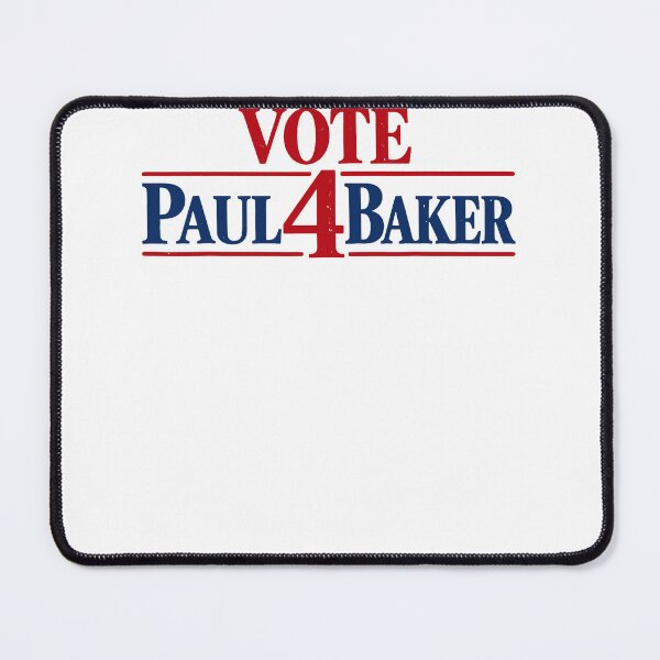 Item preview, Vote Paul 4 Baker Red Blue Campaign Text Political Fan Apparel designed and sold by slmfams.