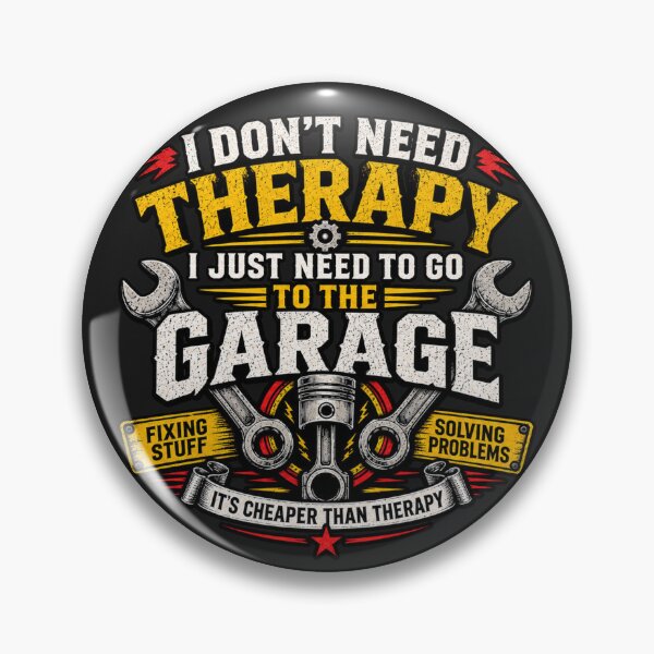 Item preview, I Don’t Need Therapy I Just Need To Go To The Garage Funny Mechanic T-Shirt designed and sold by Drip5.