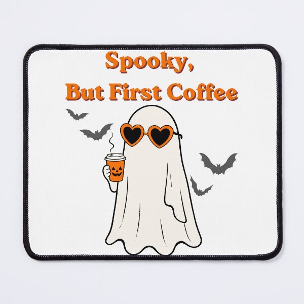Item preview, Retro Halloween Ghost Coffee Lover Vintage Spooky Season designed and sold by La-Bogi.