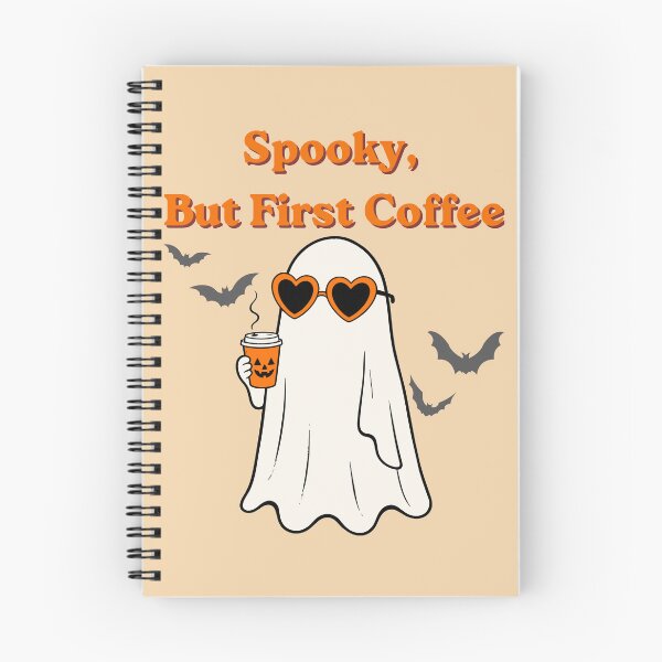 Item preview, Retro Halloween Ghost Coffee Lover Vintage Spooky Season designed and sold by La-Bogi.
