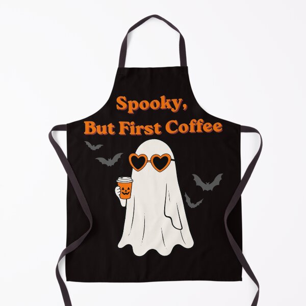 Item preview, Retro Halloween Ghost Coffee Lover Vintage Spooky Season designed and sold by La-Bogi.