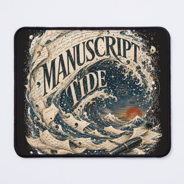 Item preview, Manuscript Tide – Surreal Poetcore Writer Wave Design designed and sold by Golden Era Studio.