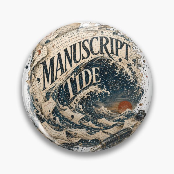 Item preview, Manuscript Tide – Surreal Poetcore Writer Wave Design designed and sold by Golden Era Studio.
