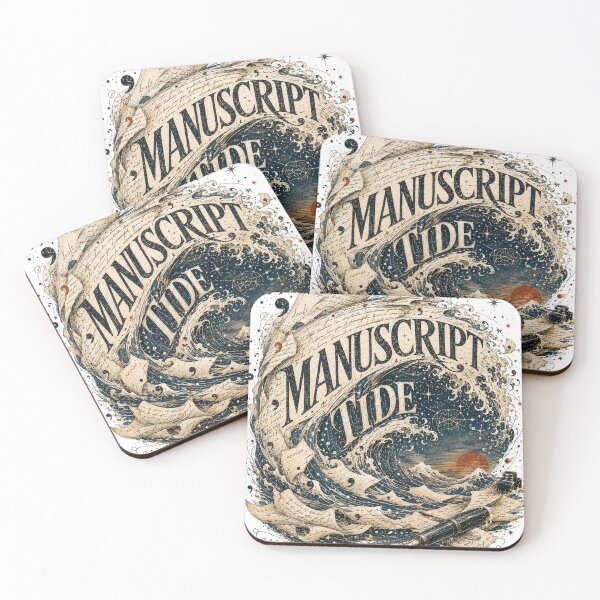 Item preview, Manuscript Tide – Surreal Poetcore Writer Wave Design designed and sold by Golden Era Studio.