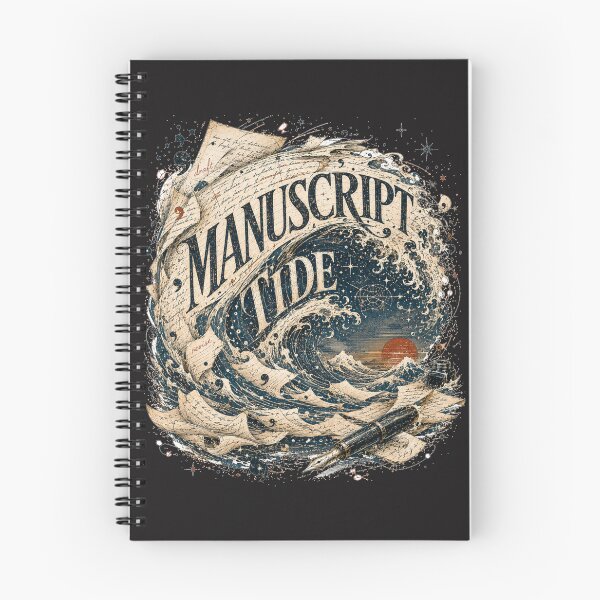 Item preview, Manuscript Tide – Surreal Poetcore Writer Wave Design designed and sold by Golden Era Studio.