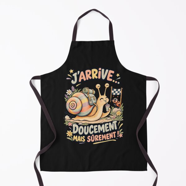 Aperçu de l'œuvre J’arrive… Doucement mais sûrement ! – Escargot amusant créée et vendue par NinaCreator.