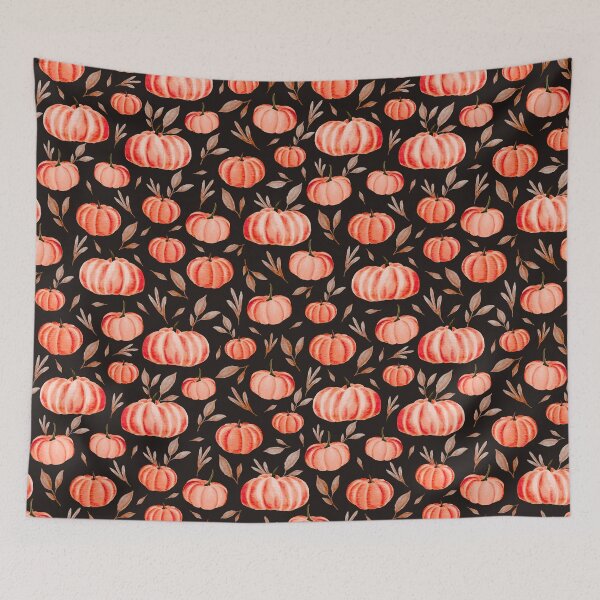 Item preview, Midnight Pumpkin Patch – Gothic Watercolor Pattern | Orange designed and sold by Frohyou.