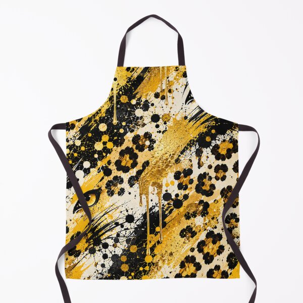 Item preview, Classic Leopard Gold Splatter Mixed Media Art designed and sold by THE SPLATTERED HAUS BY SAGE BANKS.