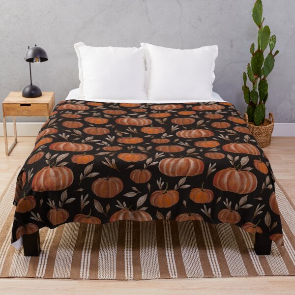 Item preview, Midnight Pumpkin Patch – Gothic Watercolor Pattern | Brown designed and sold by Frohyou.