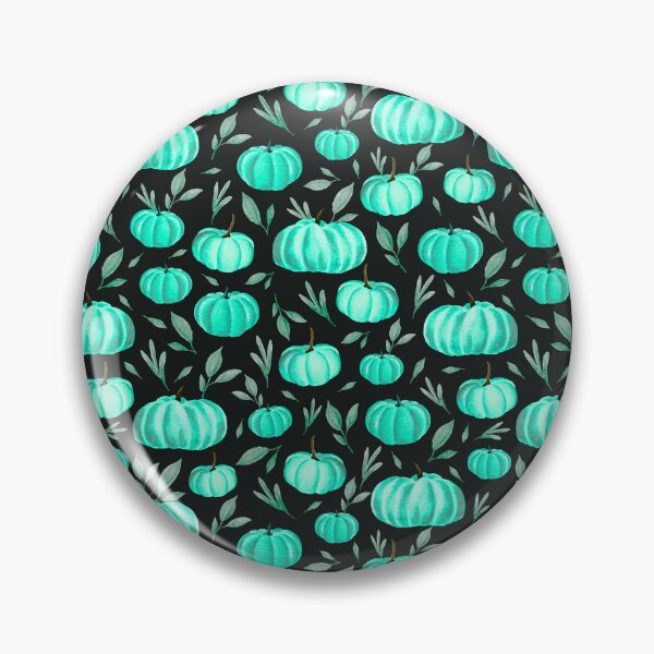 Item preview, Midnight Pumpkin Patch – Gothic Watercolor Pattern | Teal designed and sold by Frohyou.