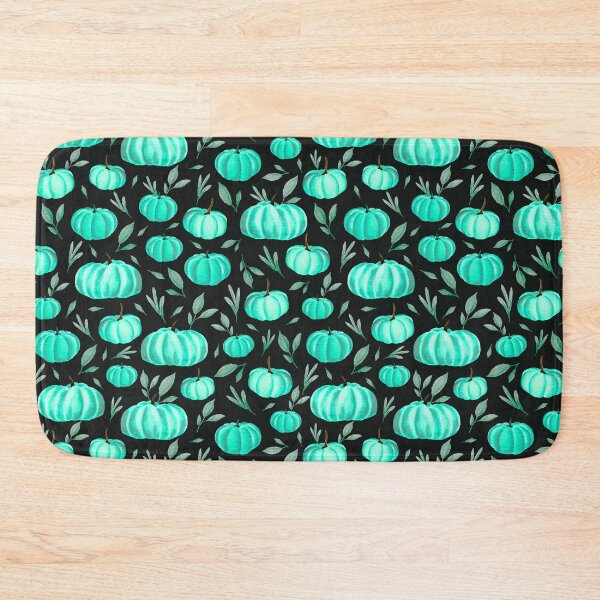Item preview, Midnight Pumpkin Patch – Gothic Watercolor Pattern | Teal designed and sold by Frohyou.