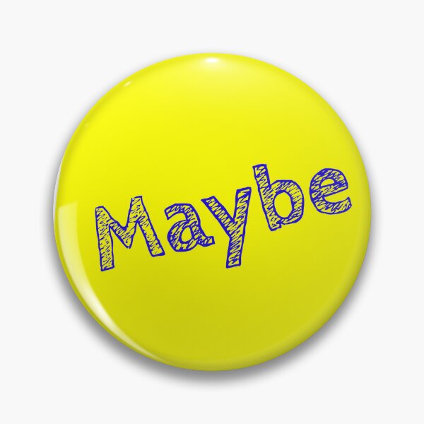Item preview, Maybe Yellow Sticky Note Quote designed and sold by Elite Wall Art.