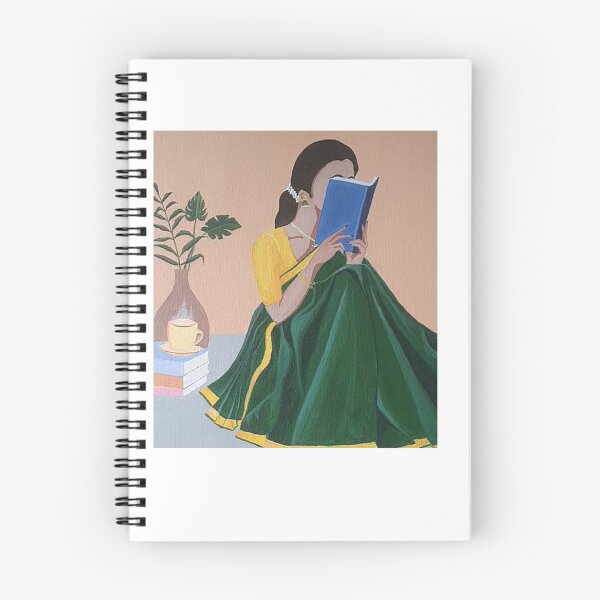 Item preview, An Indian Woman reading a book | Indian Art designed and sold by Sakshiartwork.