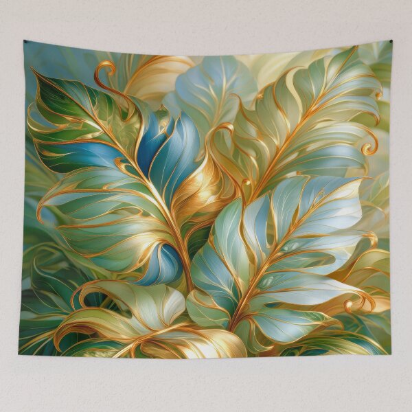 Item preview, Abstract Tropical Leaves Art designed and sold by MargaretWiktor.
