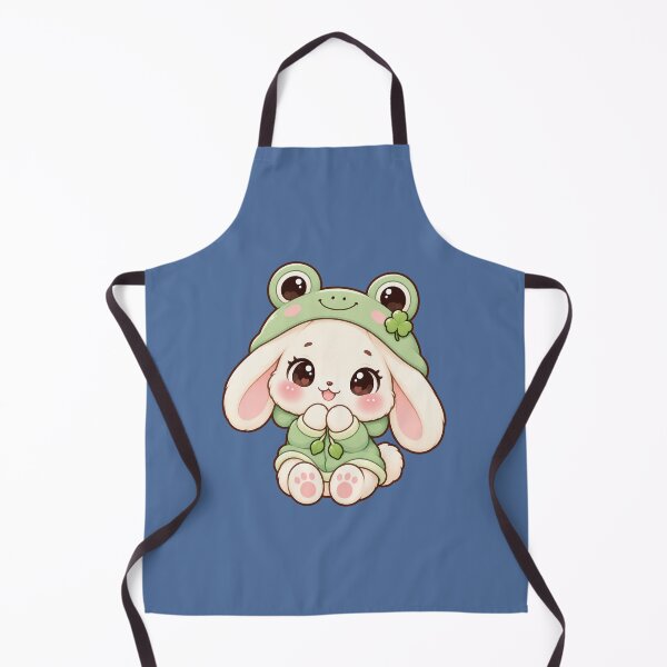 Item preview, Kawaii Bunny Wearing a Frog Hood designed and sold by Krys-Designs.