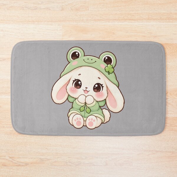 Item preview, Kawaii Bunny Wearing a Frog Hood designed and sold by Krys-Designs.