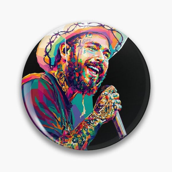 Item preview, Post Malone Rapper Pop Art designed and sold by SiksisArt.